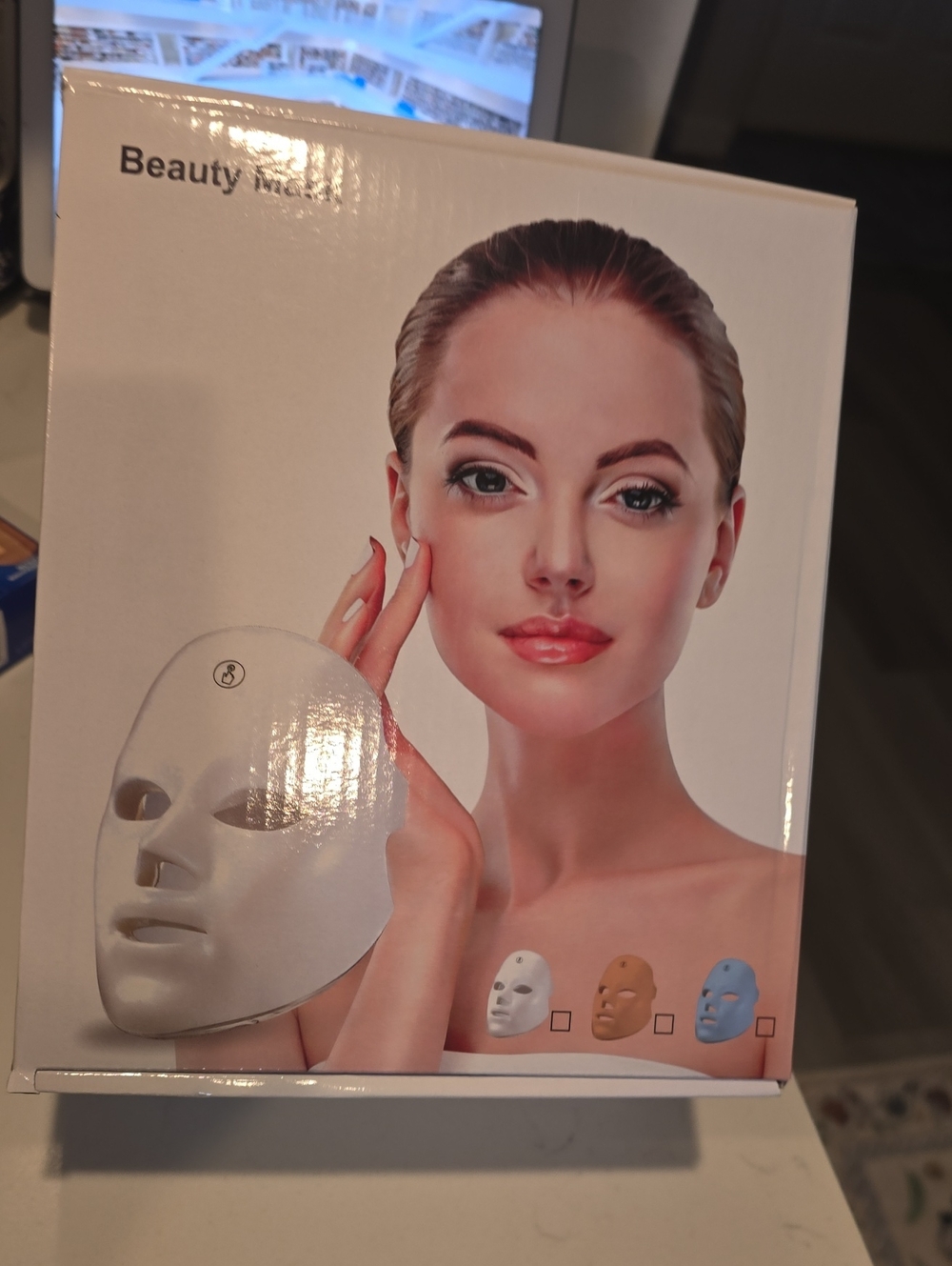 Beauty Mask LED Facial Therapy Mask - White